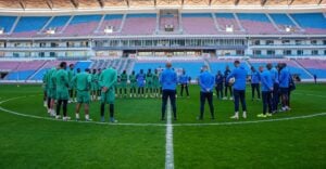 Mamelodi Sundowns at training in Tunisia
