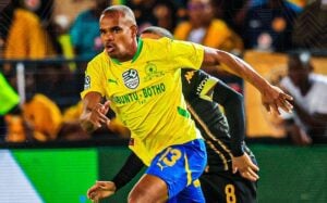 Mamelodi Sundowns striker Iqraam Rayners v Kaizer Chiefs