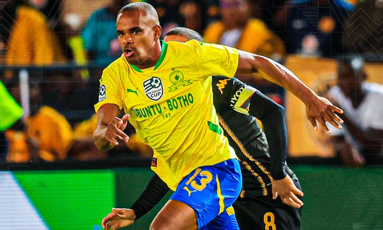 Mamelodi Sundowns striker Iqraam Rayners v Kaizer Chiefs