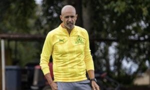 Mamelodi Sundowns head coach Miguel Cardoso during a training session