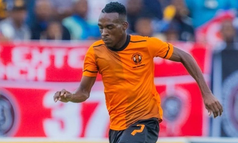 Mokibelo Ramabu in action for Polokwane City FC