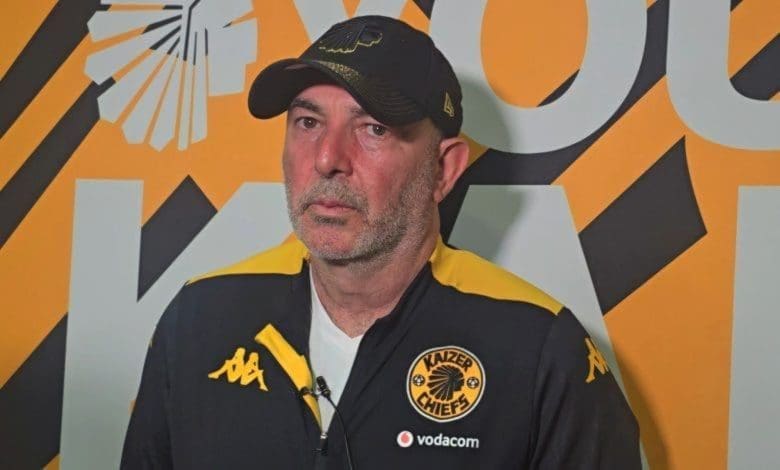 Kaizer Chiefs head coach Nasreddine Nabi addressing the media