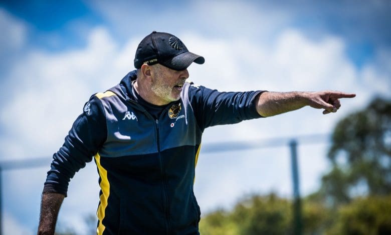 Kaizer Chiefs head coach Nasreddine Nabi during a training session