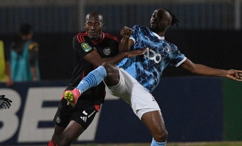 Orlando Pirates in action against Pyramids FC