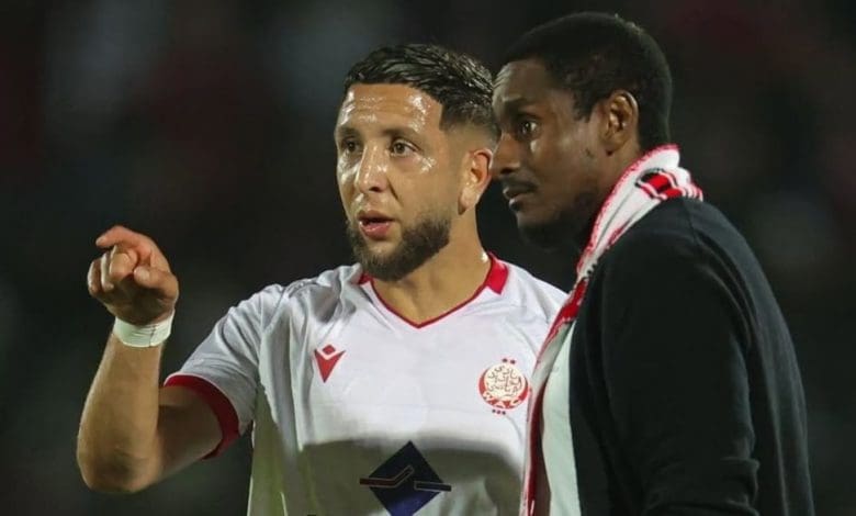 Rulani Mokwena and Mohamed Rayhi at Wydad Casablanca
