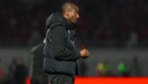 Rulani Mokwena of the touchline for Wydad Casablanca