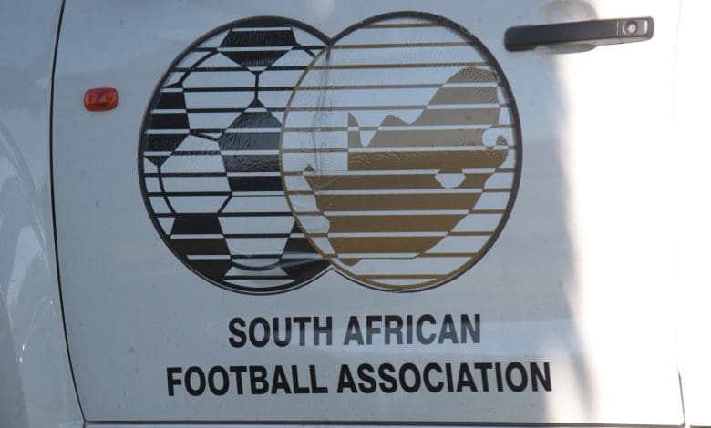 A SAFA Logo in a car at the promotion playoffs