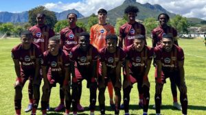 Stellenbosch FC DDC taking a team photo