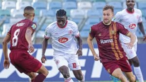 Stellenbosch FC and Simba SC during the CAF Confederation Cup match in at Moses Mabhida Stadium