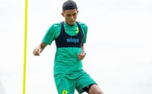 Tashreeq Matthews with the ball