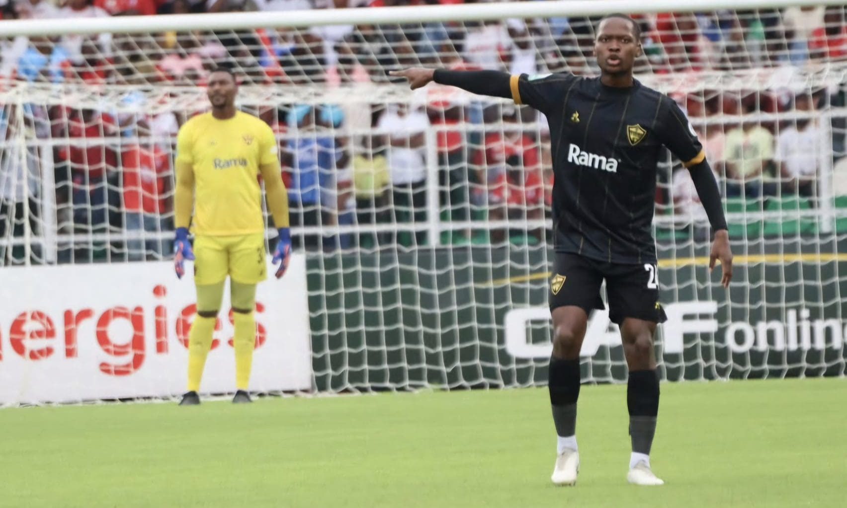 Stellenbosch FC defender Thabo Moloisane during a CAF Confederation Cup match 