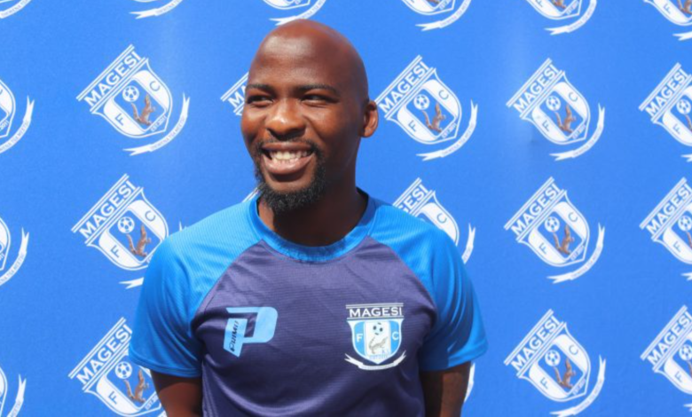 Tshepo Matsemela during his stint at Magesi FC