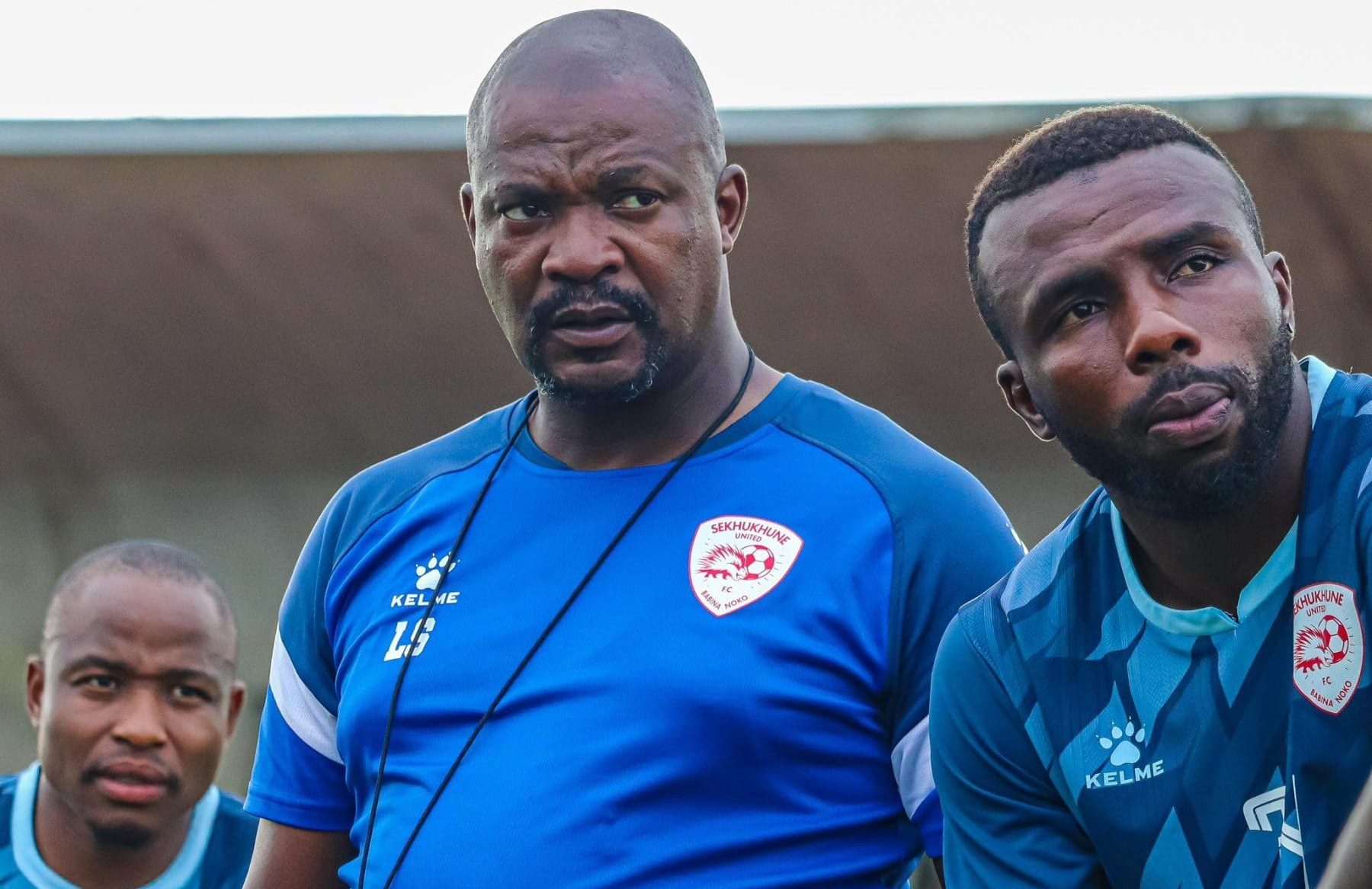 lehlohonolo seema and the Sekhukhune United players