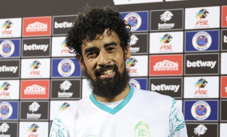 AmaZulu FC defender Abbubaker Mobara after collecting a Man of the Match award