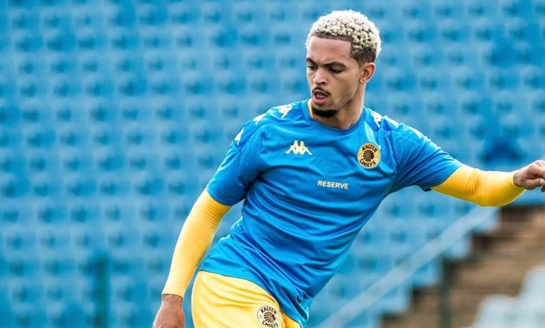 Kaizer Chiefs defender Fabian McCarthy during the warm-up