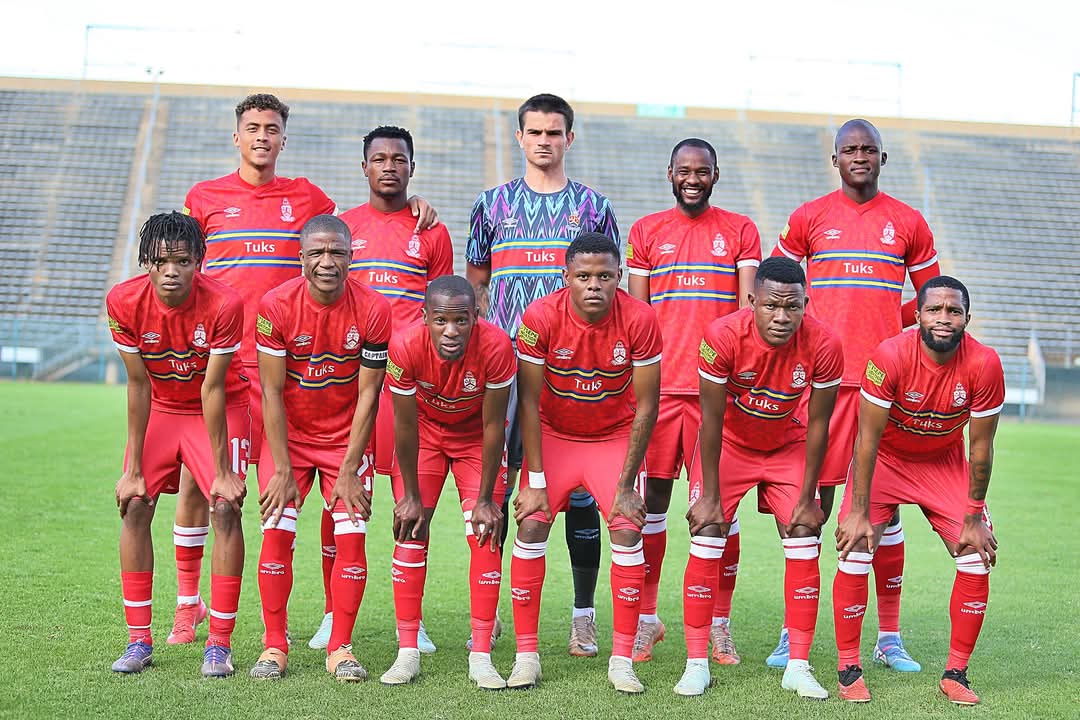 University of Pretoria line-up before a Motsepe Foundation Championship match 