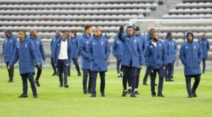 University of Pretoria doing a pitchy inspection at Lucas Moripe Stadium