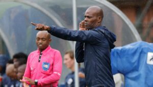 AmaZulu FC coach Arthur Zwane coaching
