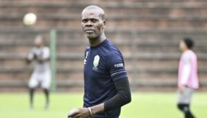 AmaZulu FC coach Arthur Zwane during training