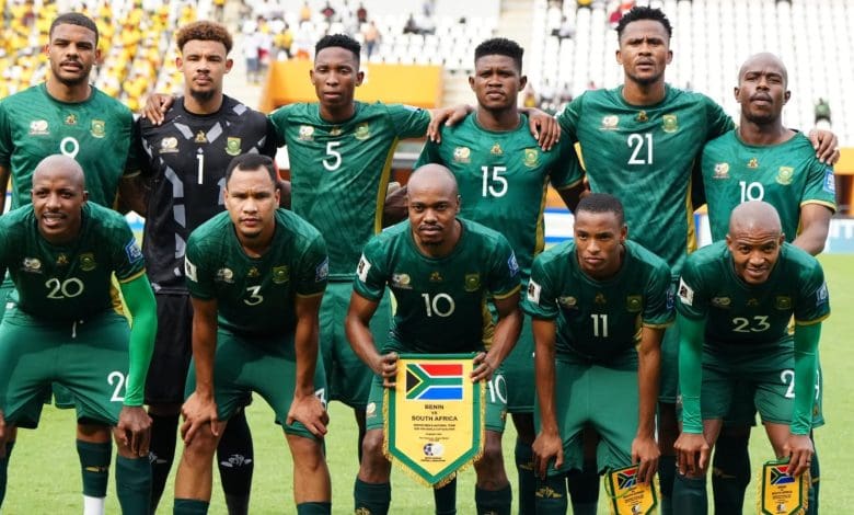 Bafana Bafana squad with Orlando Pirates players
