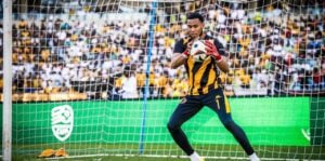 Brandon Petersen during Kaizer Chiefs warm-up
