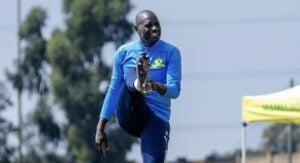 Denis Onyango during a training session