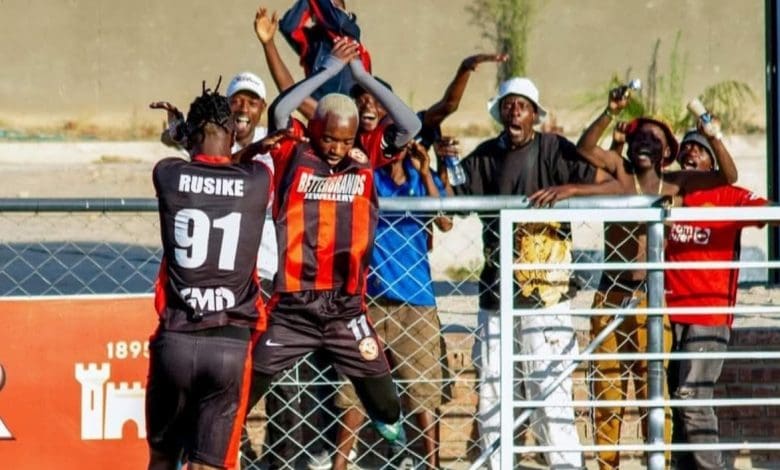Khama Billiat and Evans Rusike in Yadah FC colors