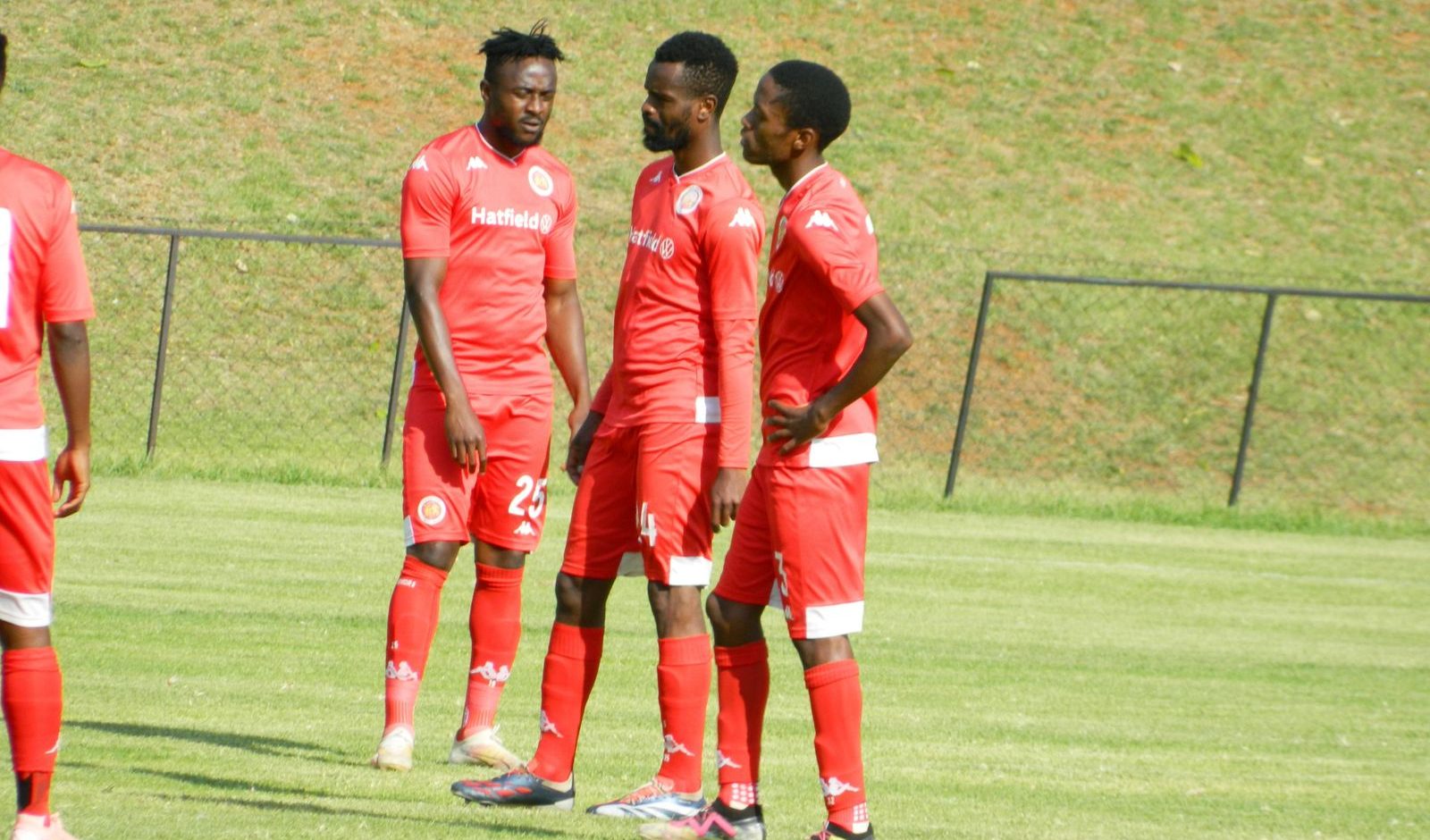 Franklin Ogbonna with his Highlands Park teammates