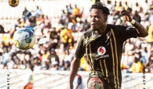 Glody Lilepo in action for Kaizer Chiefs
