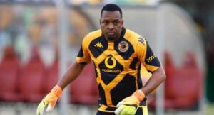 Former Kaizer Chiefs goalkeeper Itumeleng Khune during the warm-up