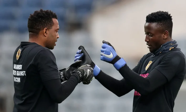 Itumeleng Khune and Bruce Bvuma at Kaizer Chiefs