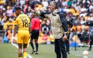 Jose Riveiro of Orlando Pirates coaching