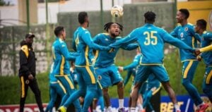 Kaizer Chiefs players during a training session