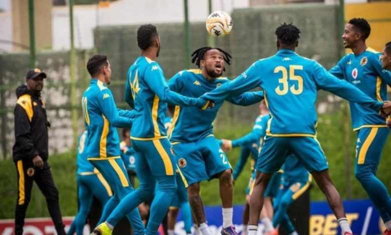 Kaizer Chiefs players during a training session