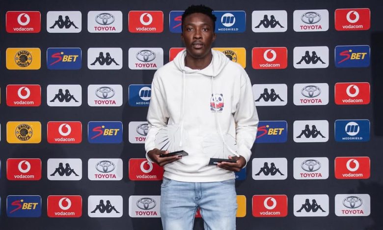 Kaizer Chiefs DDC Player of the season – Kabelo Nkgwesa with his awards