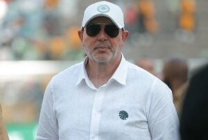 Kaizer Chiefs coach Nasreddine Nabi during a game in Tanzania