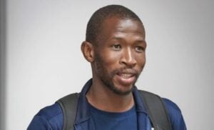 Kamohelo Mokotjo arriving for a match with Cape Town City in Polokwane