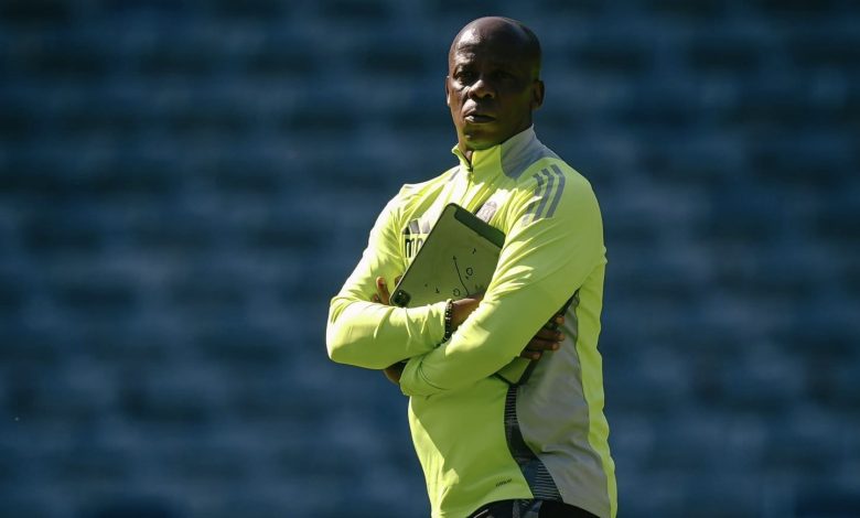 Orlando Pirates interim coach Mandla Ncikazi during training