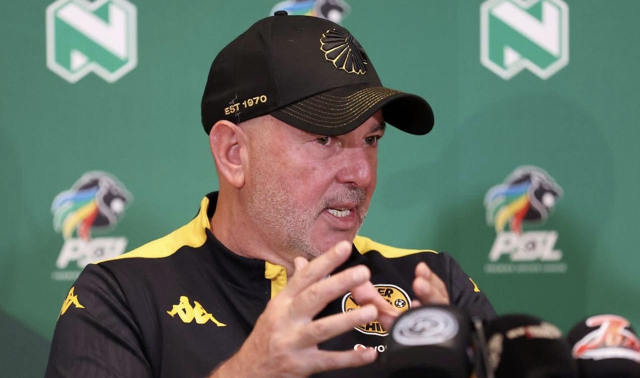 Kaizer Chiefs coach Nasreddine Nabi speaking during the presser 