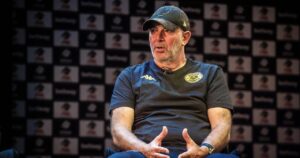 Kaizer Chiefs coach Nasreddine Nabi speaking during the press conference