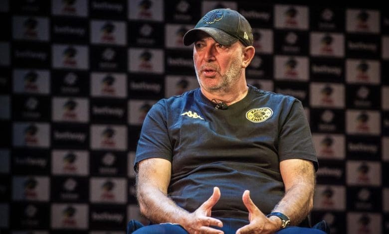 Kaizer Chiefs coach Nasreddine Nabi speaking during the press conference