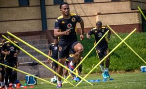 Njabulo Blom at training at Kaizer Chiefs