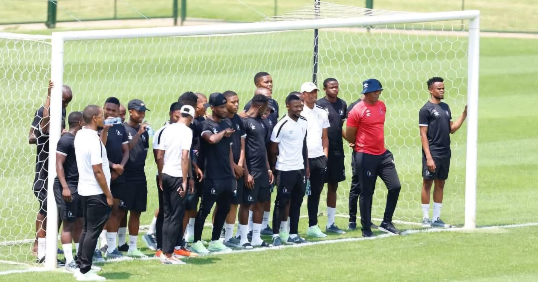 Orbit College players before a Motsepe Foundation Championship match 