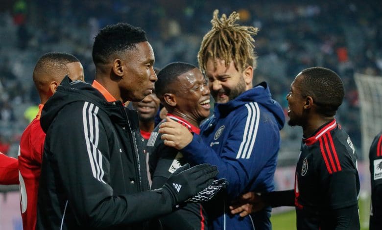 Orlando Pirates in action against Golden Arrows in Jose Riveiro's last match