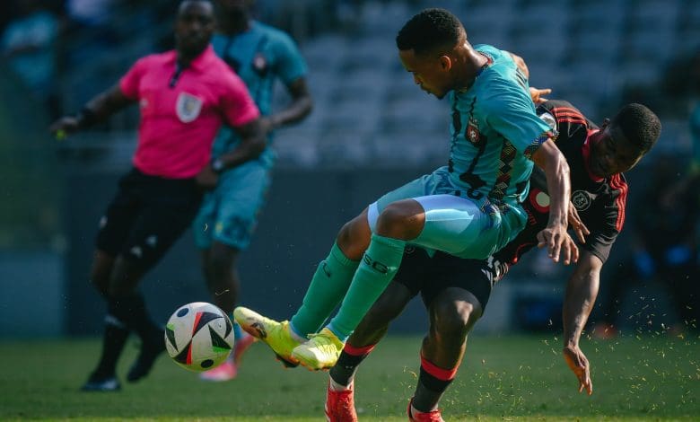 Orlando Pirates in action against TS Galaxy