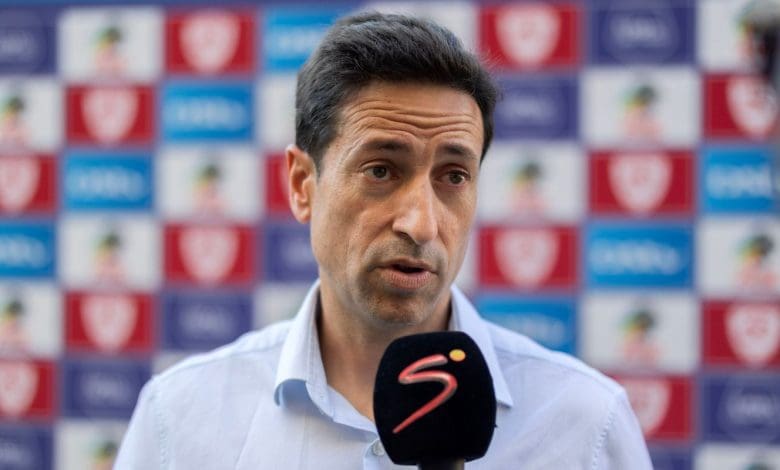 AmaZulu FC coach Pablo Franco Martin speaking in an interview with SuperSport