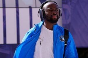 Pyramids FC striker Fiston Mayele walking