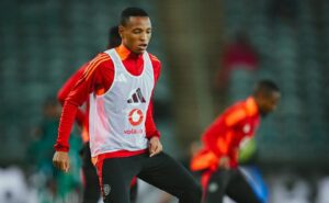 Relebohile Mofokeng before a game