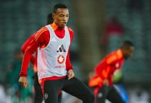 Relebohile Mofokeng before a game