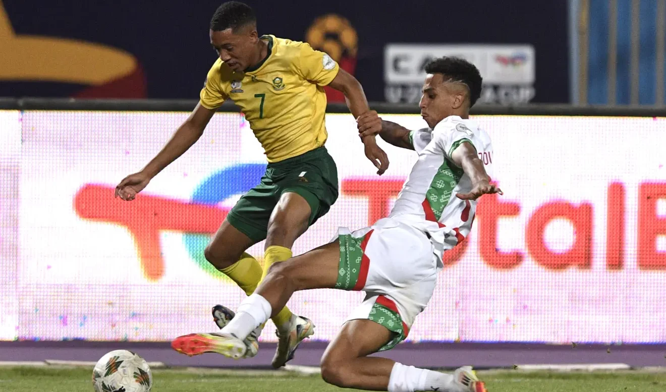 Shakeel April of Amajita in action against Morocco 